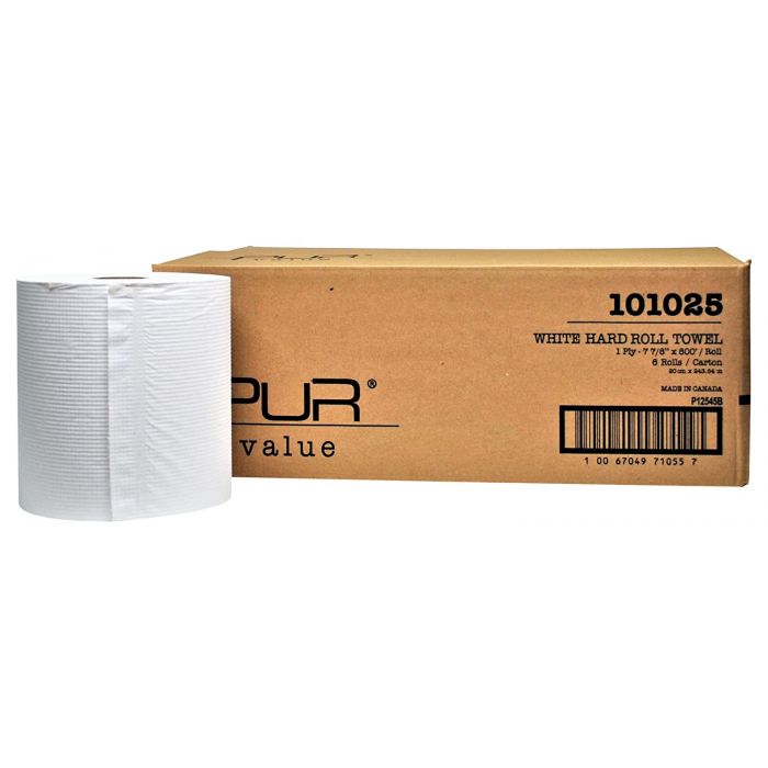 White Paper Towel rolls Jumbo 6x800"