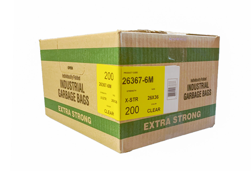 26x36" Extra Strong Clear Garbage Bags