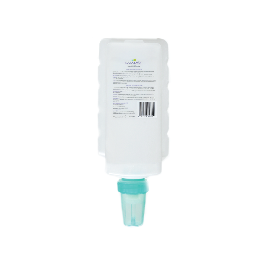 Soapopular Alcohol-Free Foam Hand Sanitizer 6x1L Cartridges