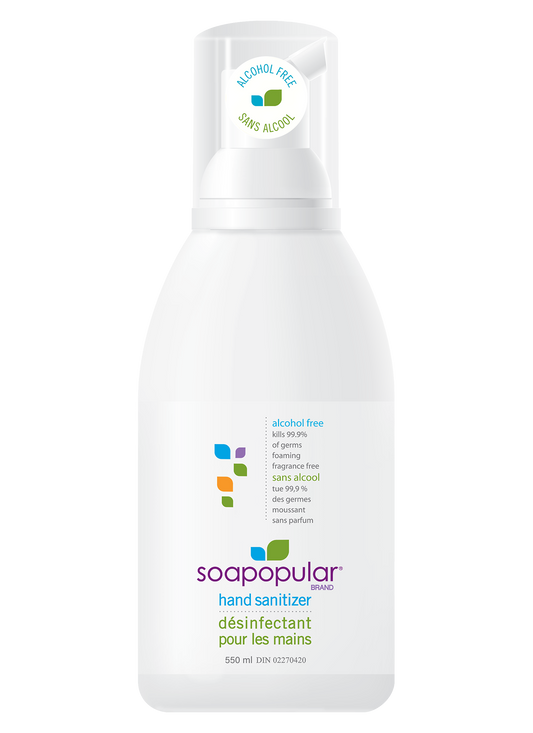 Soapopular Alcohol Free Hand Sanitizer 6x550 mL