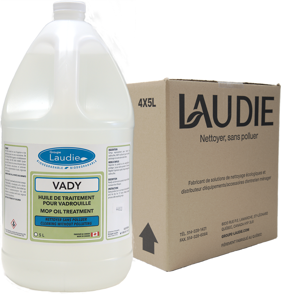Laudie Vady traitement à l'huile pour vadrouille - Solution conditionnante pour vadrouille à poussière