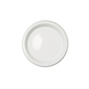 White Plastic Plates 6"