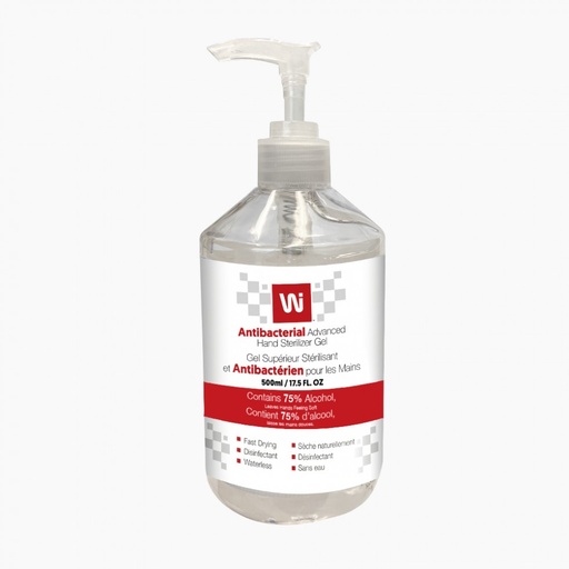 [7544] Gel Antibacterien 75% Alcool  #Hs500