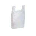 White T-shirt bags S5 Blanc 12 x 6.5 x21"