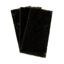 Tampons utilitaires - À toute épreuve Noir décapage 10"x4.5" Laudie